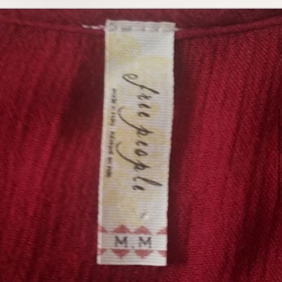 30-50% OFF BUNDLES! FREE PEOPLE TUNIC BLOUSE LONG SLEEVED SHIRT SIZE MEDIUM TOP - Picture 7 of 8